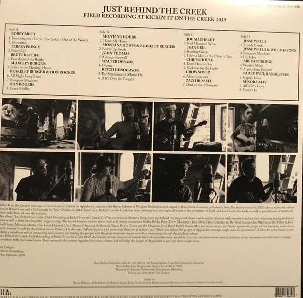 Various : Just Behind The Creek- Field Recording At Kickin' It On The Creek 2019 (2xLP, Album, Comp)