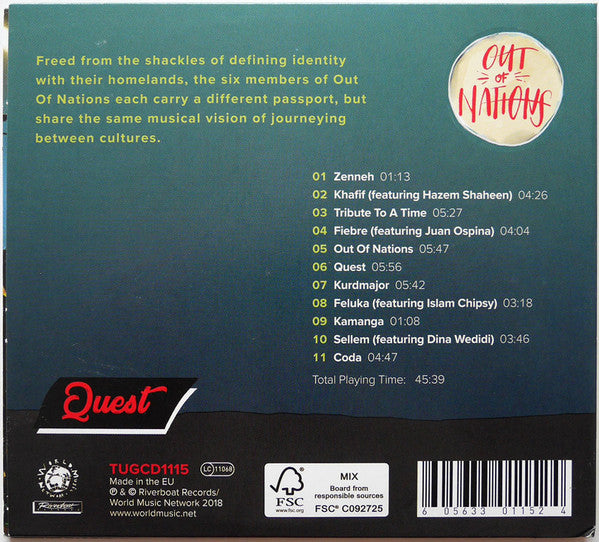 Out Of Nations : Quest (CD, Album)