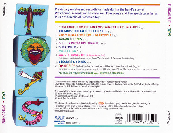 Funkadelic : Toys (CD, Album, Enh)