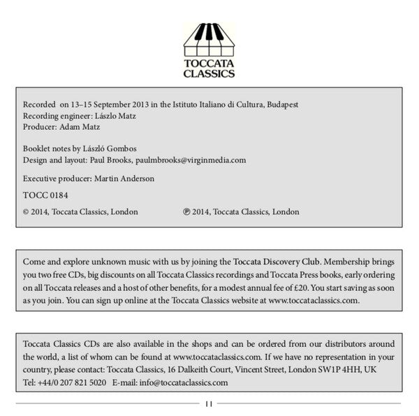 Farkas Ferenc - Gyula Stuller, János Rolla, Tóth László (4), Liszt Ferenc Chamber Orchestra : Orchestral Music Volume Two: Music For String Orchestra (CD, Album)