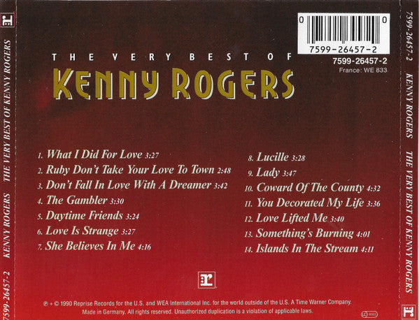 Kenny Rogers : The Very Best Of Kenny Rogers (CD, Album, Comp)