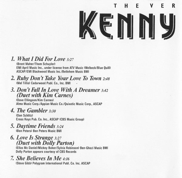 Kenny Rogers : The Very Best Of Kenny Rogers (CD, Album, Comp)