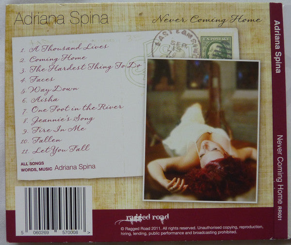 Adriana Spina : Never Coming Home (CD, Album)