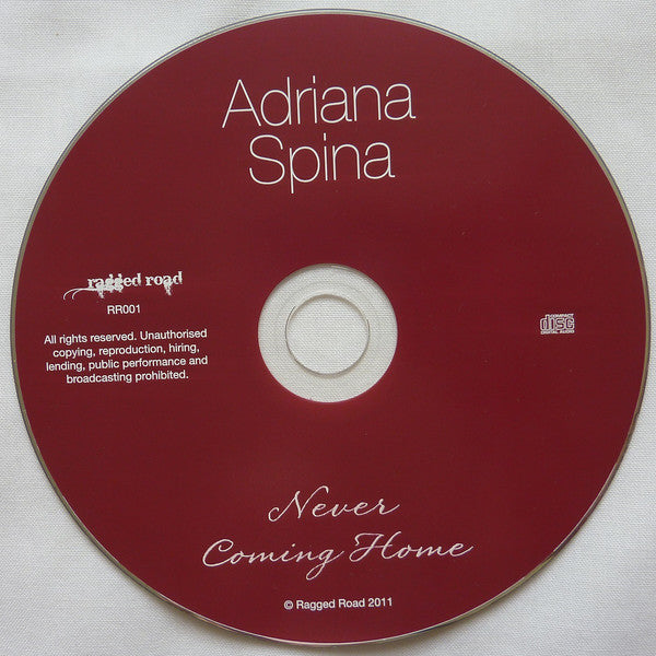 Adriana Spina : Never Coming Home (CD, Album)