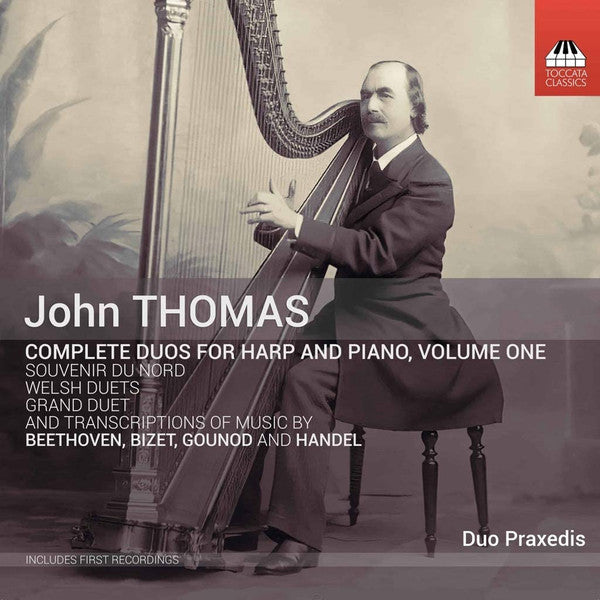 John Thomas (14) - Duo Praxedis : Complete Duos For Harp And Piano, Volume One (CD, Album)