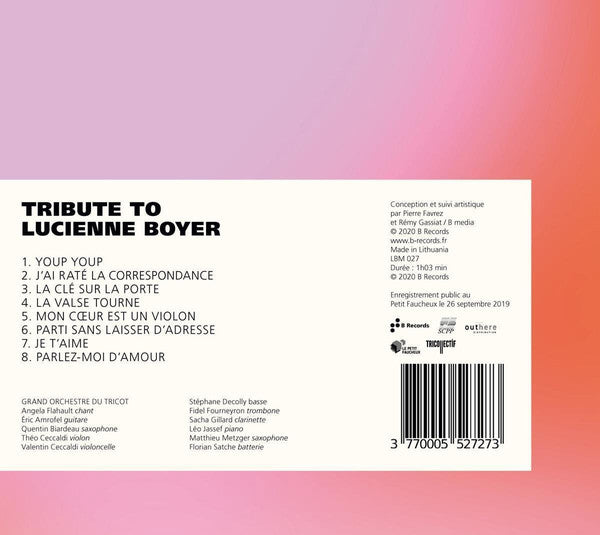 Grand Orchestre Du Tricot : Tribute To Lucienne Boyer - Le Petit Faucheux Live (CD, Album)