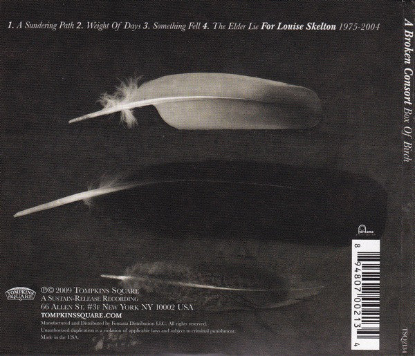 A Broken Consort : Box Of Birch (CD, Album, RE, RM)