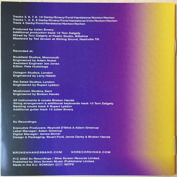 Broken Hands (2) : Split In Two (CD, Album)