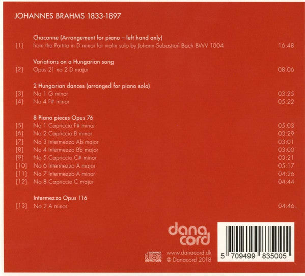 Rikke Sandberg, Johannes Brahms : Stolen Moments (CD, Album)