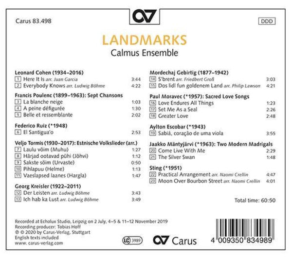 Calmus Ensemble : Landmarks (CD, Album)