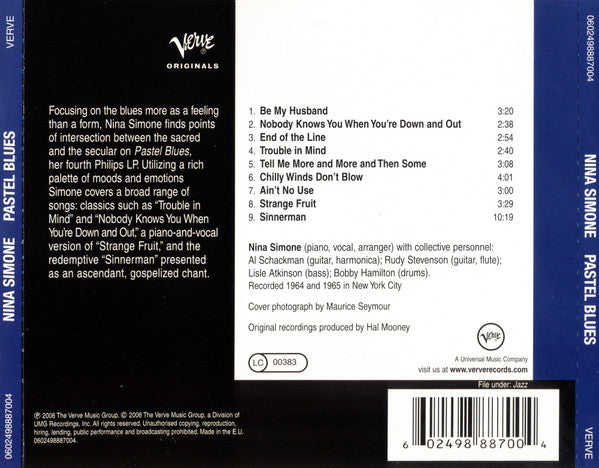 Nina Simone : Pastel Blues (CD, Album, RE, RM)