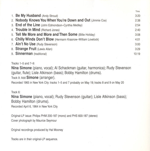 Nina Simone : Pastel Blues (CD, Album, RE, RM)