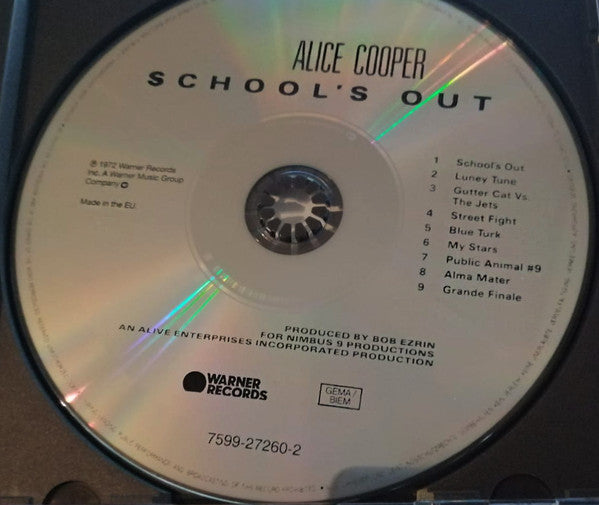 Alice Cooper : School's Out (CD, Album, RE, RP)