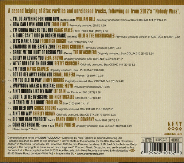 Various : Everybody Makes A Mistake (Stax Southern Soul Volume 2) (CD, Comp)
