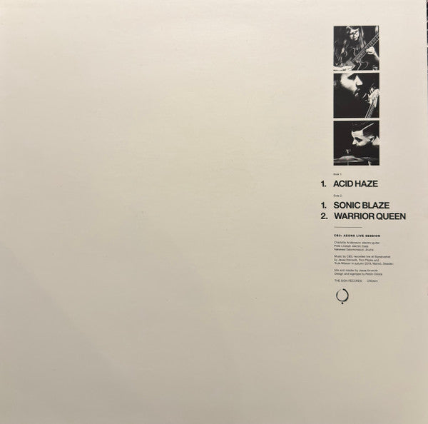 Charlottas Burnin' Trio : Aeons Live Sessions (12", EP, Ltd, Whi)