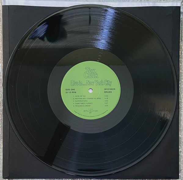 Tex Crick : Live in... New York City (LP, Album)