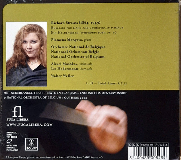 Richard Strauss, Plamena Mangova, Belgian National Orchestra, Walter Weller : Burleske : Ein Heldenleben   (CD, Album)