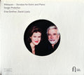 Sergei Prokofiev – Elsa Grether, David Lively : Masques — Sonatas For Violin And Piano (CD, Album)
