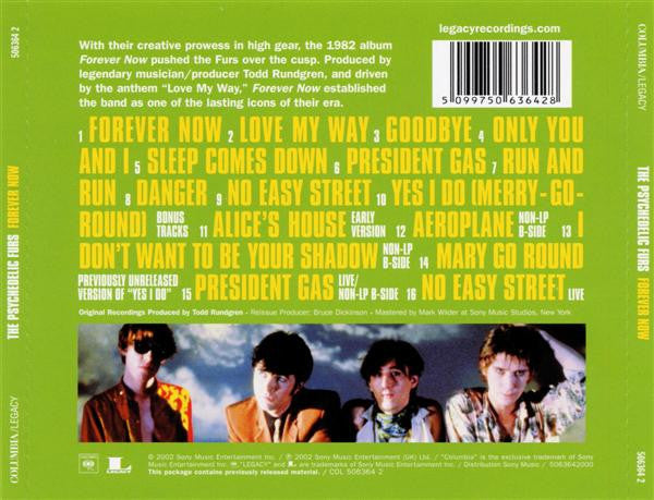 The Psychedelic Furs : Forever Now (CD, Album, RE, RM)