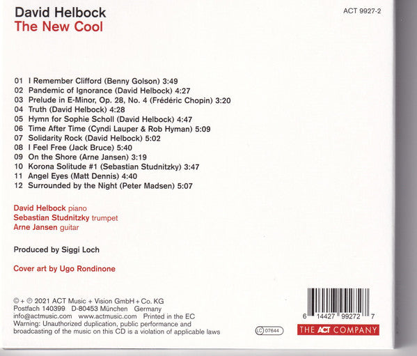David Helbock : The New Cool (CD, Album)