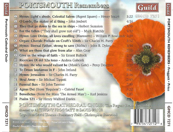The Choir Of Portsmouth Cathedral, The Regent Brass Ensemble : Portsmouth Remembers (CD, Album)