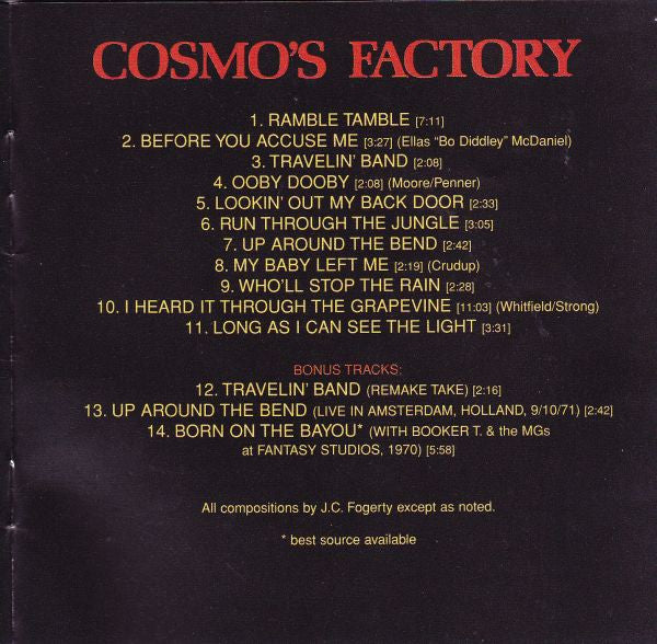 Creedence Clearwater Revival : Cosmo's Factory (CD, Album, RE, Uni)