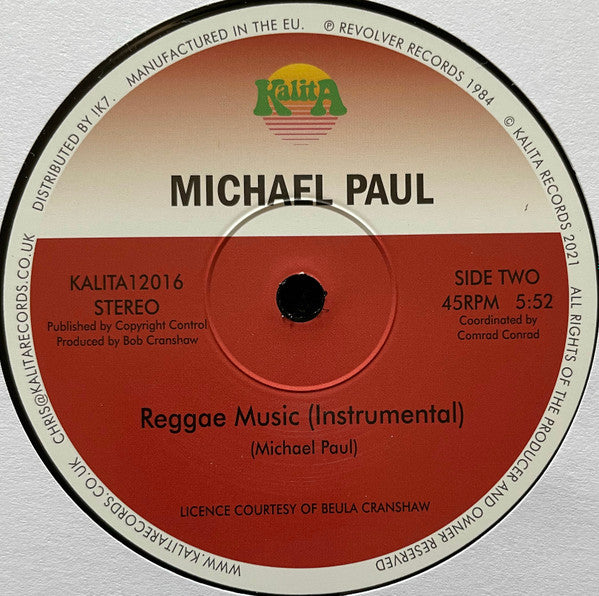 Michael Paul (3) : Reggae Music (12", RE)