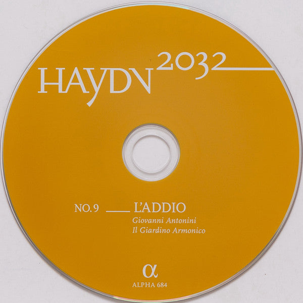 Joseph Haydn, Giovanni Antonini, Il Giardino Armonico : L'addio (CD)