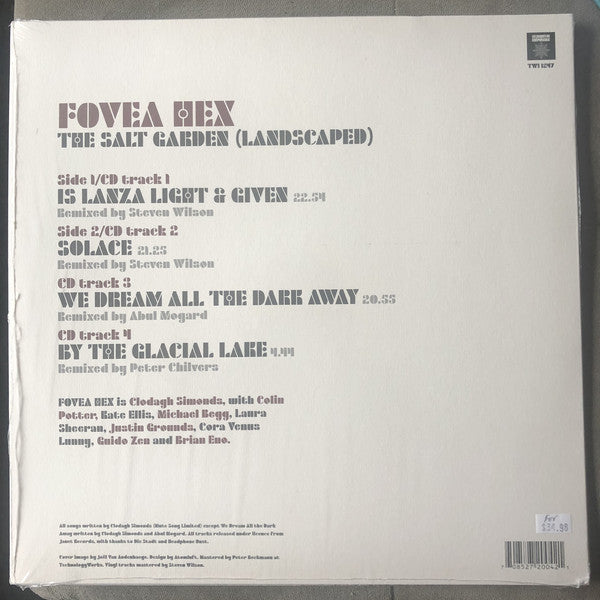 Fovea Hex : The Salt Garden (Landscaped) (LP, Album, Comp, Cle + CD, Comp,  )