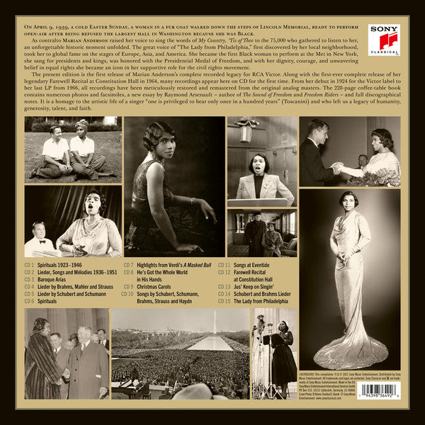 Marian Anderson : Beyond The Music - Her Complete RCA Victor Recordings (15xCD, Comp, Mono, RM + Box, Comp, S/Edition, 11')