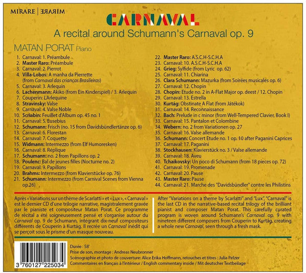 Matan Porat : Carnaval (CD, Album)
