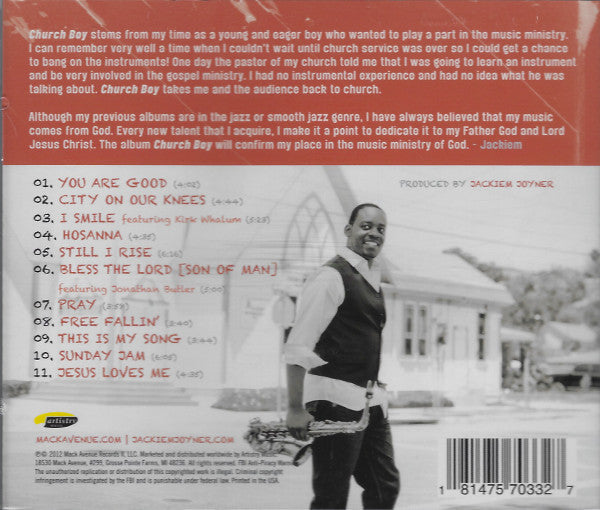Jackiem Joyner : Church Boy (CD, Album)
