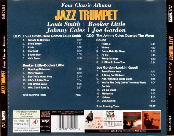 Louis Smith (2) | Booker Little | Johnny Coles | Joe Gordon : Jazz Trumpet (2xCD, Comp, RM)