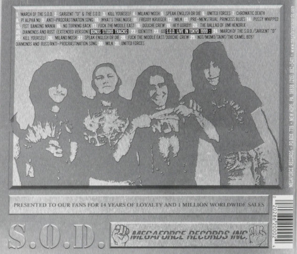 S.O.D.: Stormtroopers Of Death* : Speak English Or Die (CD, Album, RE, RM)