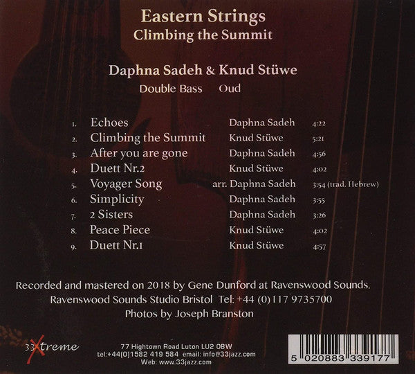 Eastern Strings : Daphna Sadeh & Knud Stüwe : Climbing The Summit (CD, Album)