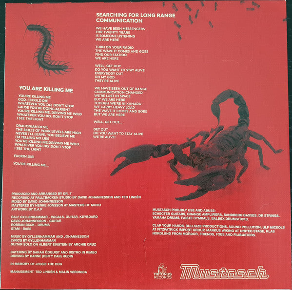 Mustasch : A Final Warning (Chapter One) (10", EP)
