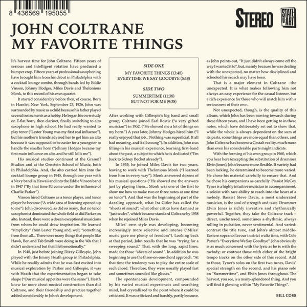 John Coltrane : My Favorite Things (CD, Album, Ltd, RE, RM, 24-)