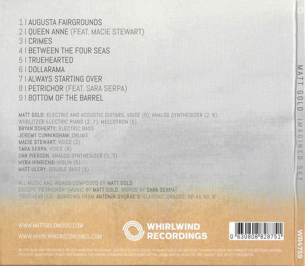 Matt Gold : Imagined Sky (CD, Album)