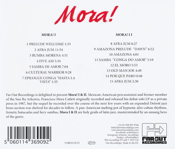 Francisco Mora Catlett : Mora!  I & II (CD, Album, Comp, Jew)