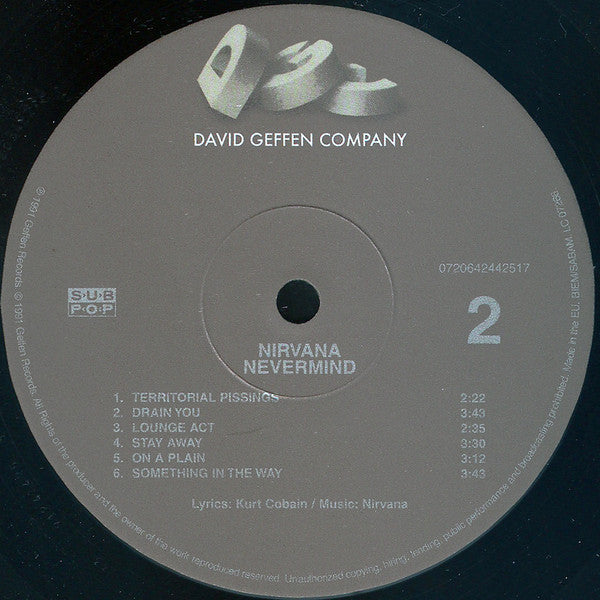 Nirvana : Nevermind (LP, Album, RE, RM, 180)