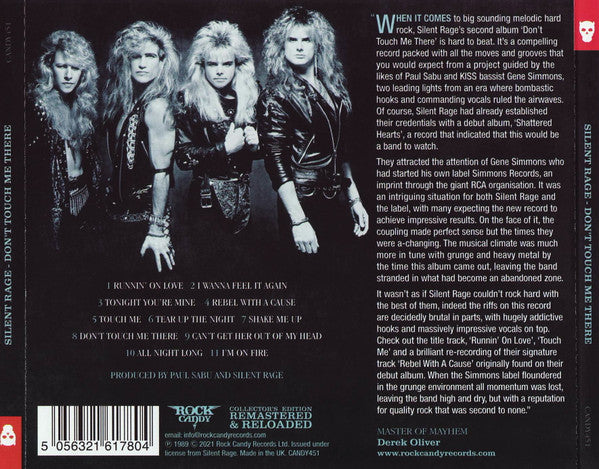 Silent Rage (2) : Don't Touch Me There (CD, Album, RE, RM)