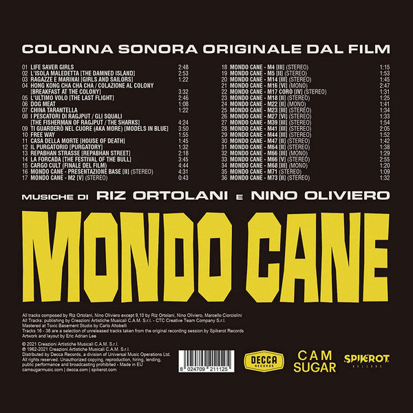 Riz Ortolani And Nino Oliviero : Mondo Cane (CD, Album, Dig)
