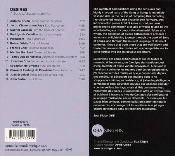 ORA (9) : A Song Of Songs Collection: Desires (CD, Album)