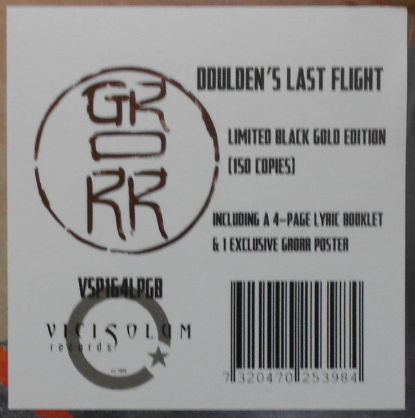 Grorr : Ddulden's Last Flight (LP, Album, Ltd, Gol)