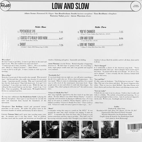 Adam Scone : Low & Slow (LP, Album, Ltd)