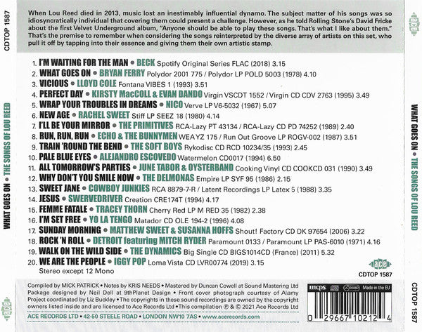 Lou Reed : What Goes On (The Songs Of Lou Reed) (CD, Comp)