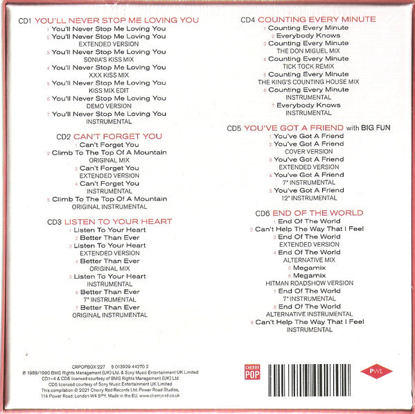 Sonia : Everybody Knows - The Singles Box Set (6xCD, Comp)