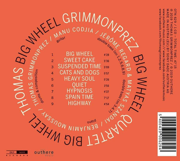 Thomas Grimmonprez Quartet : Big Wheel (CD, Album)