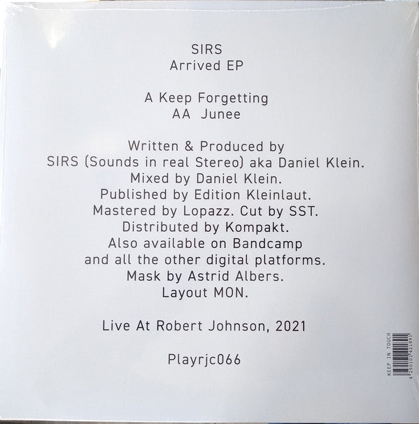 SIRS (4) : Arrived EP (12", EP)
