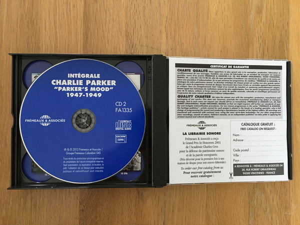 Charlie Parker : The Complete Charlie Parker - Intégrale Charlie Parker Vol. 5 - "Parker's Mood" - 1947-1949 (3xCD, Comp)
